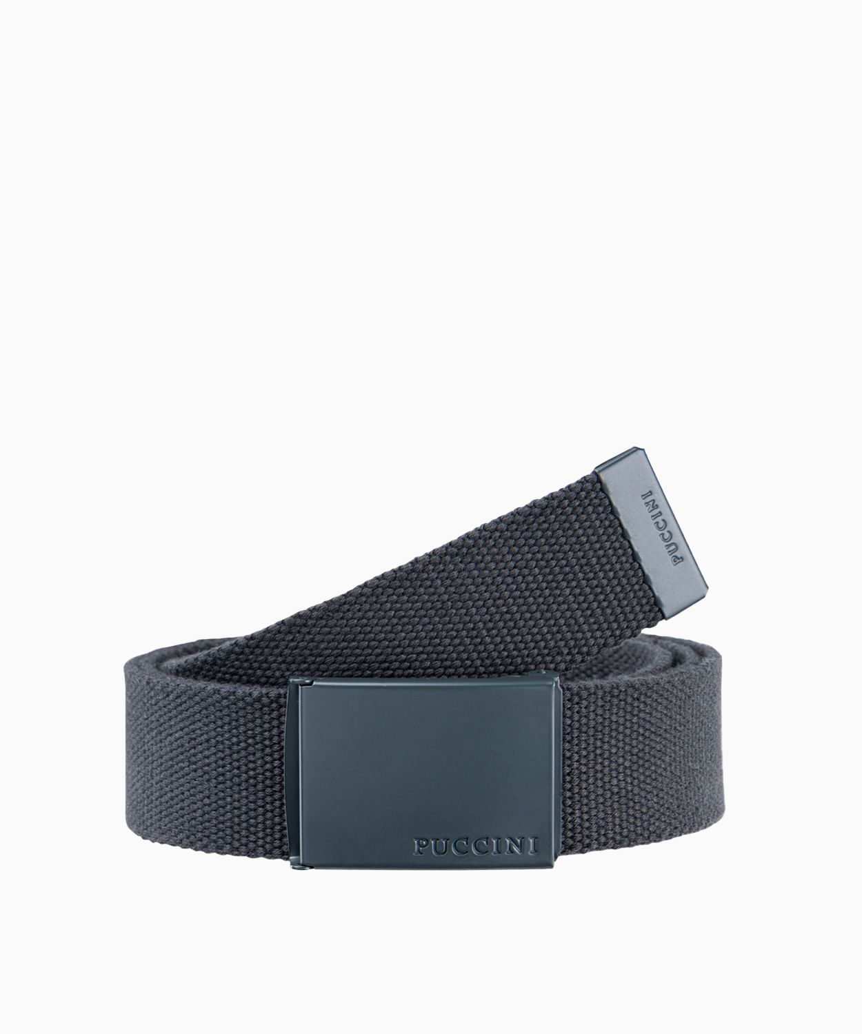 Szary pasek męski parciany