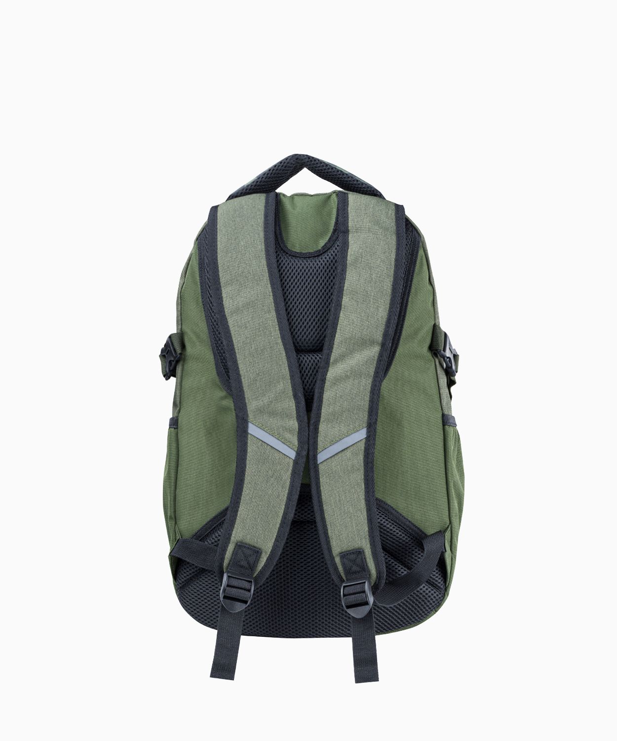 Zielony plecak z kieszeniami we wzór camo