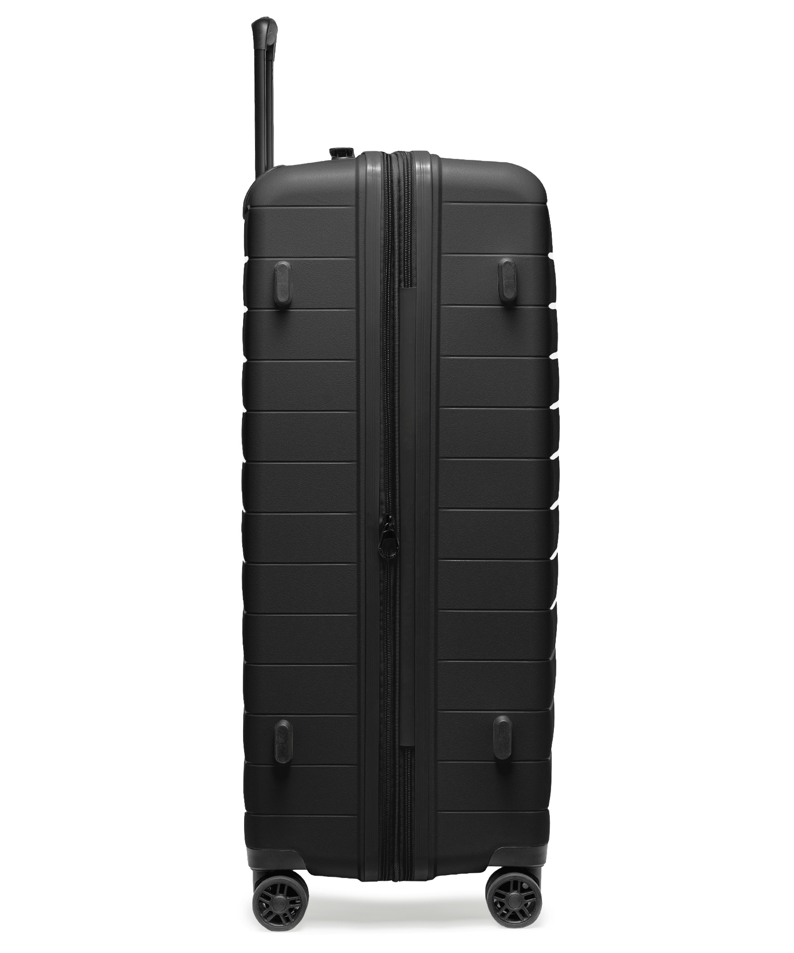 Walizka średnia z poszerzeniem z polipropylenu czarna