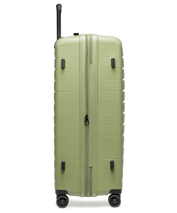 Walizka duża z poszerzeniem z polipropylenu zielona